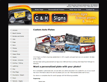 Tablet Screenshot of candhsigns.com